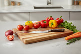 Teak Wood Gripe Handle Carving Board, Chopping Board For Vegetables