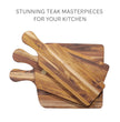 Teak Wood Rectangle Chopping Board With Handle