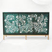 Toria Bone Inlay Credenza Dark Green 1