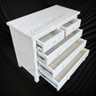 Vine Bone Inlay 5 Drawer Dresser Ivory 4