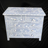 Vine Bone Inlay 5 Drawer Dresser Grey 2