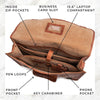 Maverick Vintage Leather Messenger Bag Brown 3