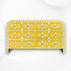 Waterfall Moroccan Bone Inlay 6 Drawer Sideboard Yellow 3