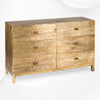 Wave Design Brass Sideboard 6 Drawers 2