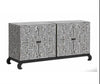 Geometric Maze Mother of Pearl Inlay Sideboard