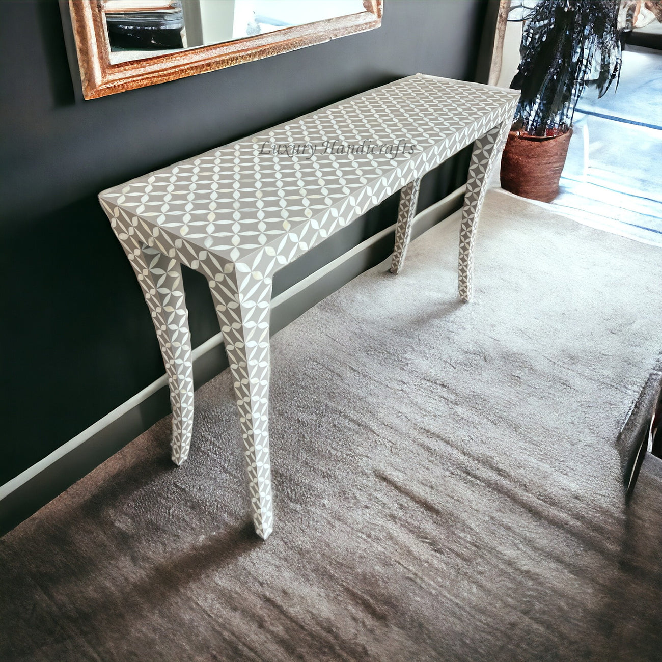 Bone Display Table Buy Bone Inlay Console Tables & Desks Online – Luxury Handicraft