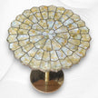 Yellow MOP Marigold Brass Accent Table 5
