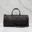 Miguel Vintage Leather Luggage Bag Dark Brown + FREE Toiletry Bag
