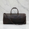Miguel Vintage Leather Luggage Bag Dark Brown + FREE Toiletry Bag