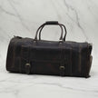 Miguel Vintage Leather Luggage Bag Dark Brown + FREE Toiletry Bag