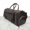 Miguel Genuine Leather Weekender Bag – Dark Brown
