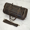 Miguel Vintage Leather Luggage Bag Dark Brown + FREE Toiletry Bag