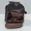 Miguel Vintage Leather Luggage Bag Dark Brown + FREE Toiletry Bag
