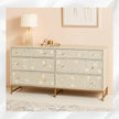 Ada Bone Inlay Chest Of 6 Drawers Grey Buffets & Sideboards 1