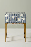 Ada Bone Inlay Nightstand 1- drawer Blue 5