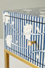 Side view Ada Bone Inlay 1-drawer Nightstand Blue 4