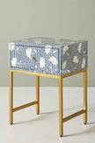 Full Cover Ada Bone Inlay Nightstand Blue  2