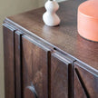 Alto Carved Three Door Sideboard carved door close-up