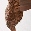 Handcarved Peacock Woodland Bed Brown 7