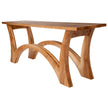 Arcadia Arched Leg Solid Wood Console Table angled view