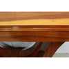 Arch Live Edge Solid Wood Console Table live-edge grain close-up