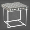 Arrow Mother Of Pearl Inlay Side Table Grey