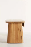 Atelier Solid Wood Writing Desk with Two Drawers side view