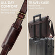 Atlas Genuine Leather Laptop Bag Mulberry