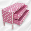 Buy Bone Inlay 2 Drawer Sideboard Pink