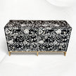 Blooming Flowers Bone Inlay Chest Black 2