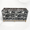 Blooming Flowers Bone Inlay Chest Black 2