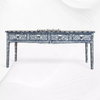 Credenza a 4 ante Talitha in ottone goffrato