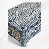 Credenza a 4 ante Talitha in ottone goffrato