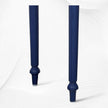 Consola curva con incrustaciones de hueso en relieve azul