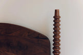 Bodhi Bobbin Four Poster Solid Wood Bed close-up of a bobbin-turned post