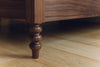 Bodhi Bobbin Four Poster Solid Wood Bed turned foot detail