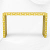 Knochenkonsole Blumendesign Gelb