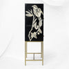 Bone Inlay Bar Cabinet Black Sparrow