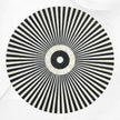 Bone Inlay Center Table Stripe Design Black