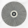 Bone Inlay Center Table Stripe Design Black