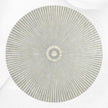 Mitteltisch mit Knocheneinlage, Streifendesign, Grau