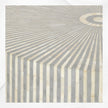 Mitteltisch mit Knocheneinlage, Streifendesign, Grau