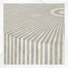 Mitteltisch mit Knocheneinlage, Streifendesign, Grau