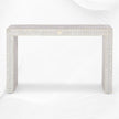 Bone Inlay Floral Konsolentisch Grau