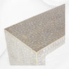 Bone Inlay Floral Konsolentisch Grau