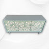 Bone Flower Media Console Sage Green 2