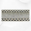 Bone Inlay Geometric Tray Coffee Table Black