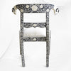 Bone Inlay Goat Head Chair Black