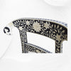 Bone Inlay Goat Head Chair Black