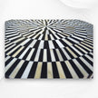 Bone Inlay Illusion Stripe Couchtisch Schwarz